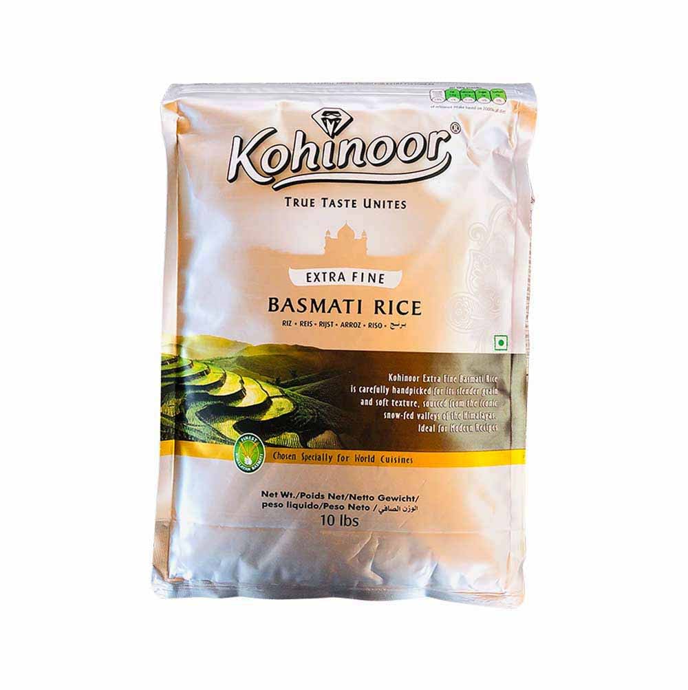 Kohinoor Extra Fine Basmati Rice 10 lbs - Food and Cart