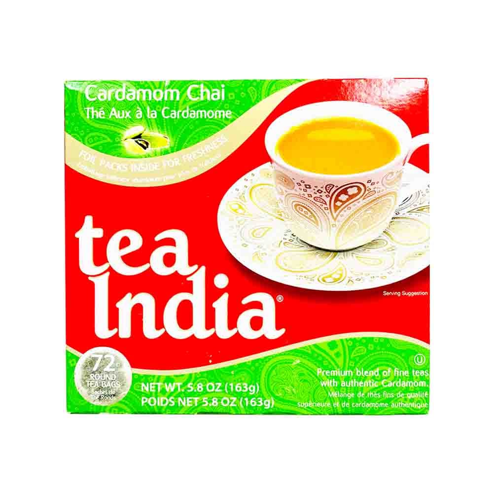 Tea India Cardamom Chai 72 Round Tea Bags 1 packet - Food and Cart
